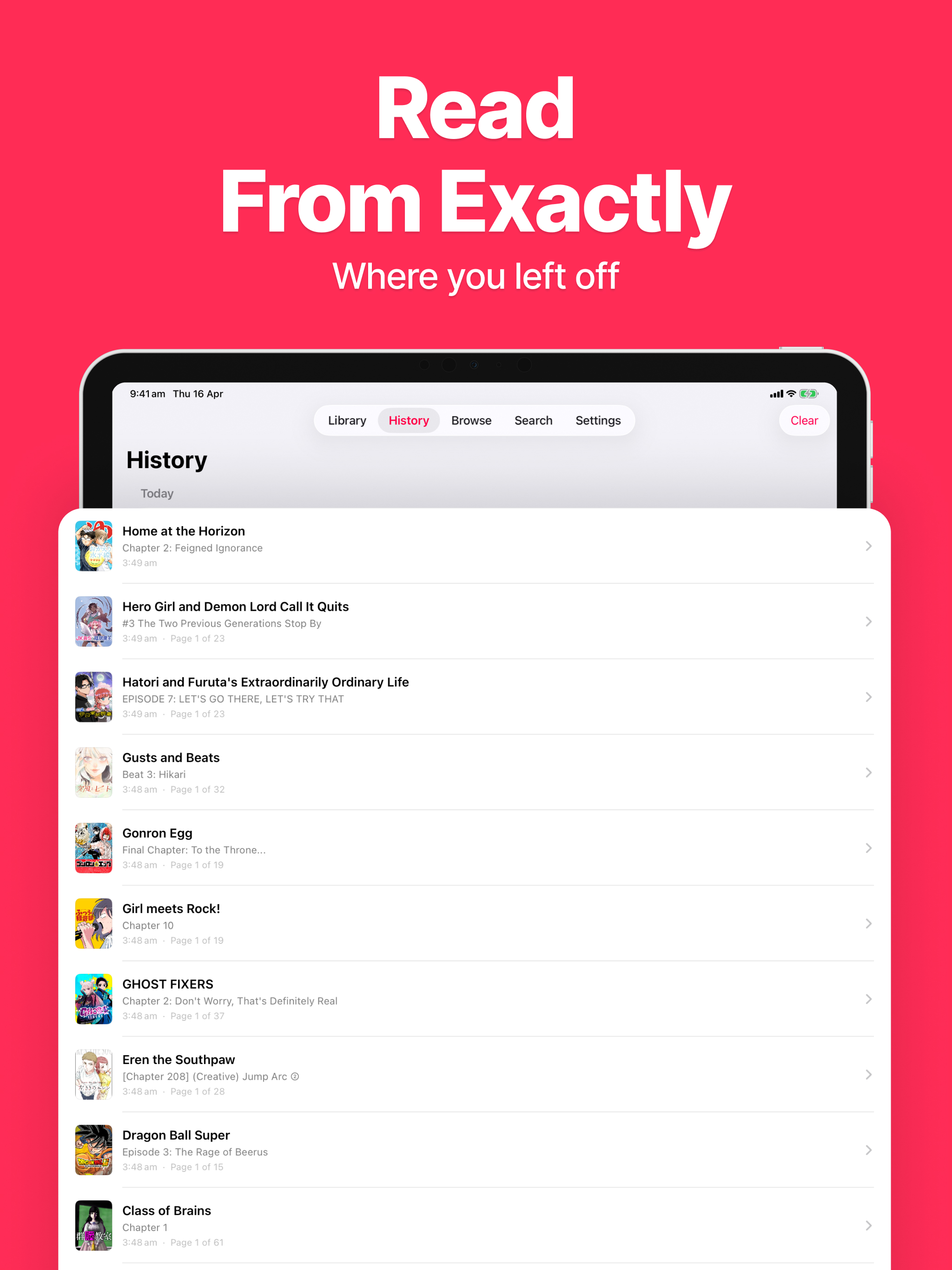 Yomu sync on iPad